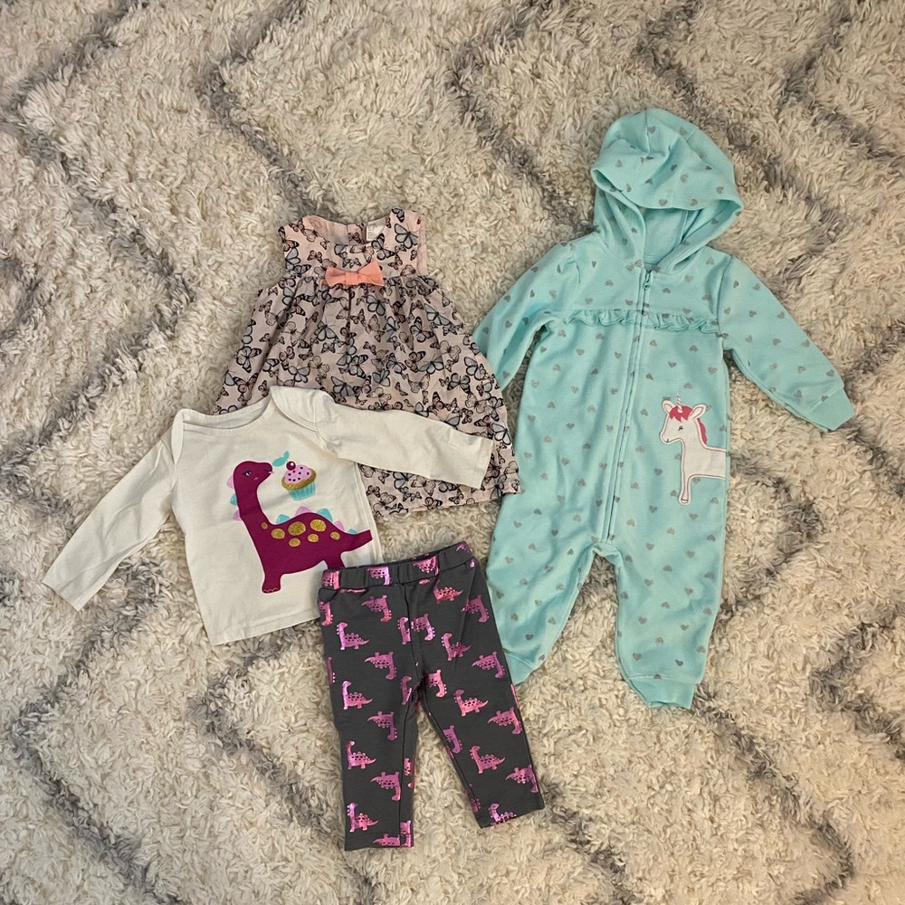 9 month baby girl clothing bundle